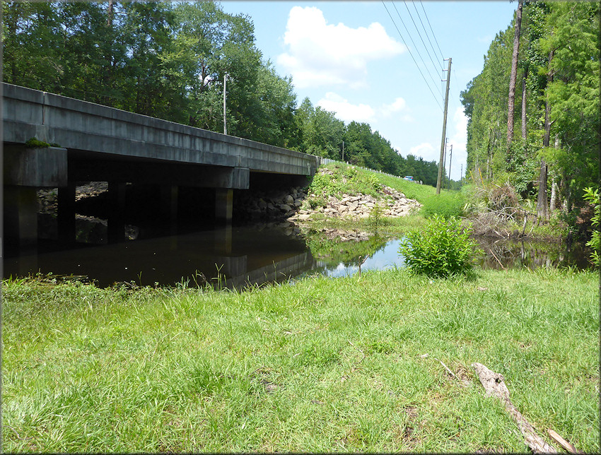 US-90 bridge over Deep Creek. The view is looking west towards Macclenny/Lake City.