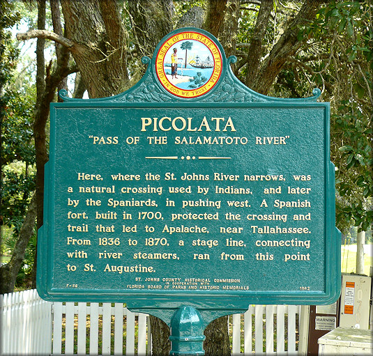 Picolata Historical Marker