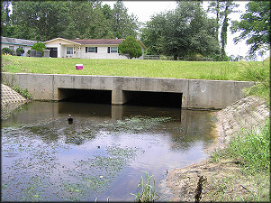 Drainage Ditch And Box Culvert